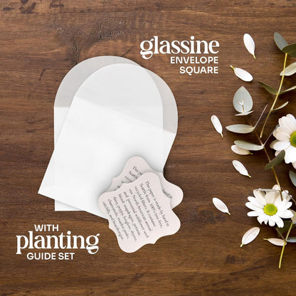 Wildflower Seed Paper - Set of 24 Pink Hummingbird-Shaped with Envelope and Planting Instruction, Writable & Plantable Gift for Plant Lover, Use for Funeral, Memorial, & Celebration of Life