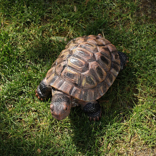 Turtle Statue, Resin Garden Sculpture Indoor/Outdoor Yard Lawn Ornament,Home Decor (Medium)