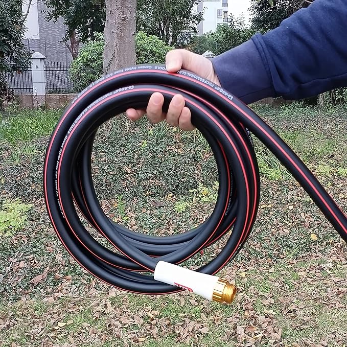 Garden Hose 25ft, Leakproof Durable, Lightweight, Flexible, Drinking Water Safe Hose, Pull-in Heavy Duty Hose 5/8" Diameter 25ft 150PSI No Kink Durable High Burst Strength water Hose