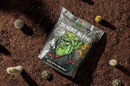 High Drainage Cactus Soil Potting Mix with Mycorrhizal Fungi - 8 Pounds / 4 Quarts of Soil for Succulents and Cactus - Slightly Acidic, Gritty Soil for Healthy Indoor Plants - Spike & Bloom