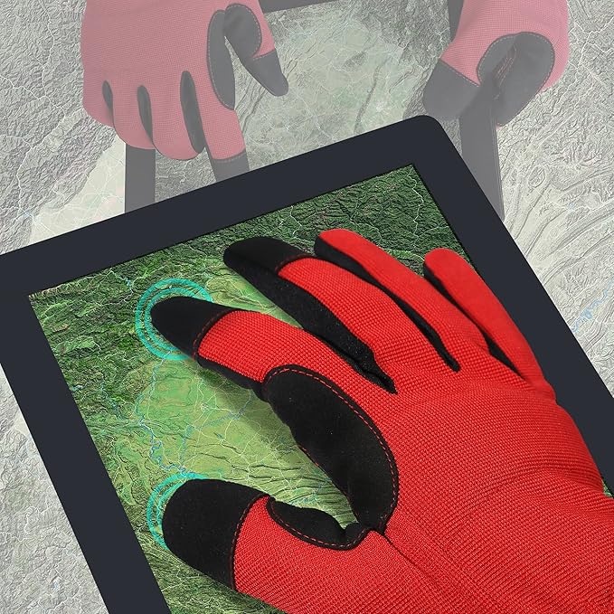 High Performance Work Gloves For Men(12 Pairs Pack), High Dexterity Touch Screen For Multipurpose,Excellent Grip (Medium)