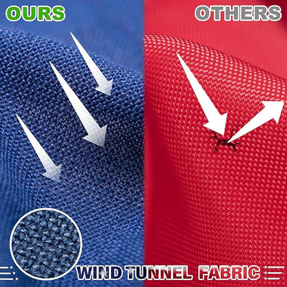 American Flag 20x30 ft TearProof Series, Heavy Duty Tough Spun Polyester USA Flags High Wind, US Flags for Outside Outdoor with Durable Embroidered Stars Sewn Stripes, 7 Brass Grommets