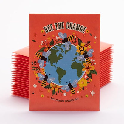 Bentley Earth Day 2025 Bee The Change - Pollinator Flower Mix Seed Packets (25 Packets)