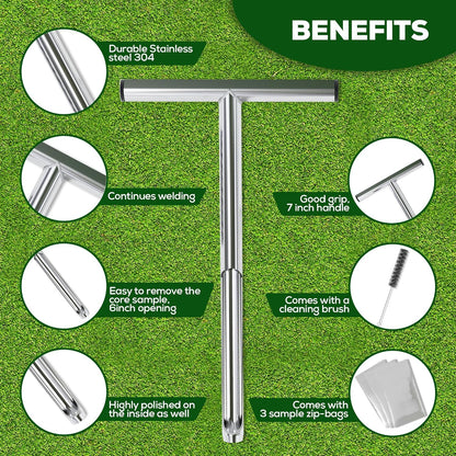 SturdyShape Soil Probe Sampler Kit (12 Inch)