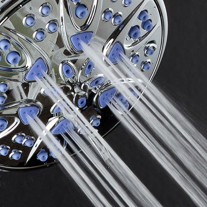 Antimicrobial/Anti-Clog High-Pressure 6-setting Hand Shower by AquaDance with Nozzle Protection from Growth of Mold, Mildew & Bacteria for Stronger Shower!