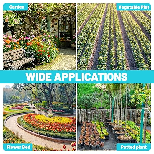 230FT Drip Irrigation System, Quick Connector Automatic Garden Watering System with Adjustable Misting Nozzle Sprinkler, 1/4 inch Blank Distribution Tubing Watering Drip Kit for Greenhouse Patio Lawn