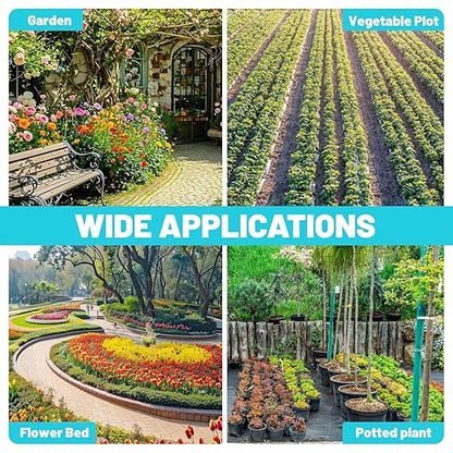 230FT Drip Irrigation System, Quick Connector Automatic Garden Watering System with Adjustable Misting Nozzle Sprinkler, 1/4 inch Blank Distribution Tubing Watering Drip Kit for Greenhouse Patio Lawn