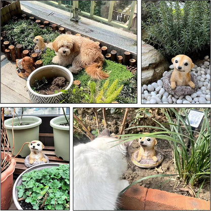 Meerkat Statue Garden Decor Lawn Animal Sculpture Ourdoor Decoration Funny Yard Ornaments Resin Figurine for Garden or Home 5.3inch