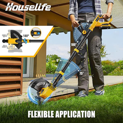 Cordless Hedge Trimmer+String Trimmer+Leaf Blower Combo Compatible with Dewalt 20v Max Battery(Tool Only), Cordless Weed Wacker & Shrub/Bush Trimmer & Electric Leaf Blowers for Lawn Care, Garden, Yard