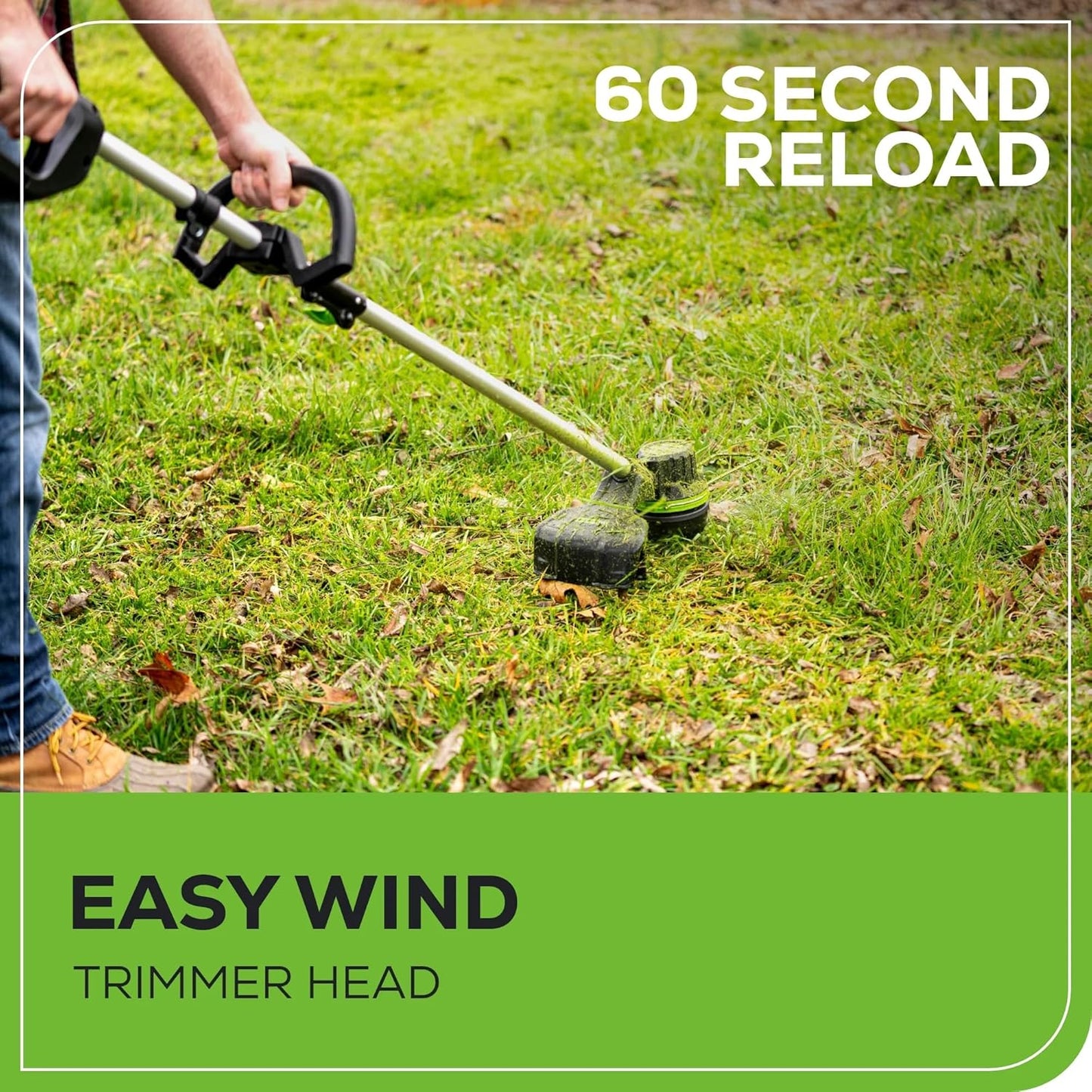 Greenworks 80V 16 inch Brushless String Trimmer, 2.0Ah Battery & Rapid Charger Included, ST80L210