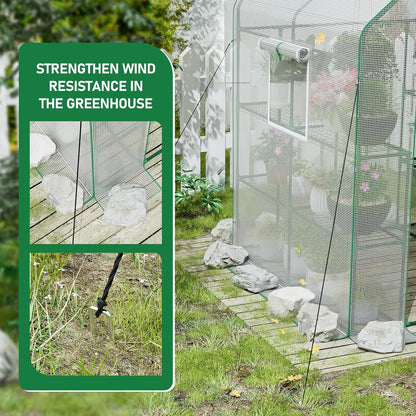 SPECILITE 56×56×78Inch Walk-in Greenhouse, Heavy Duty Small Plant House with Thicken PE Cover and Steel Frame, for Garden, Outdoors, Indoors, White