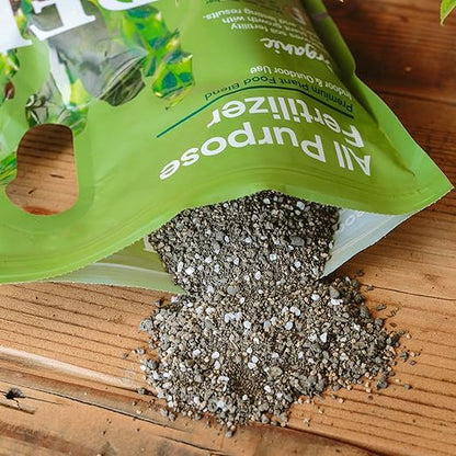 Premium All-Purpose Granular Fertilizer - 4 Pack – Organic Nutrients for Plants, Vegetables, Flowers and Lawn – Boosts Growth & Soil Health – 4 lb