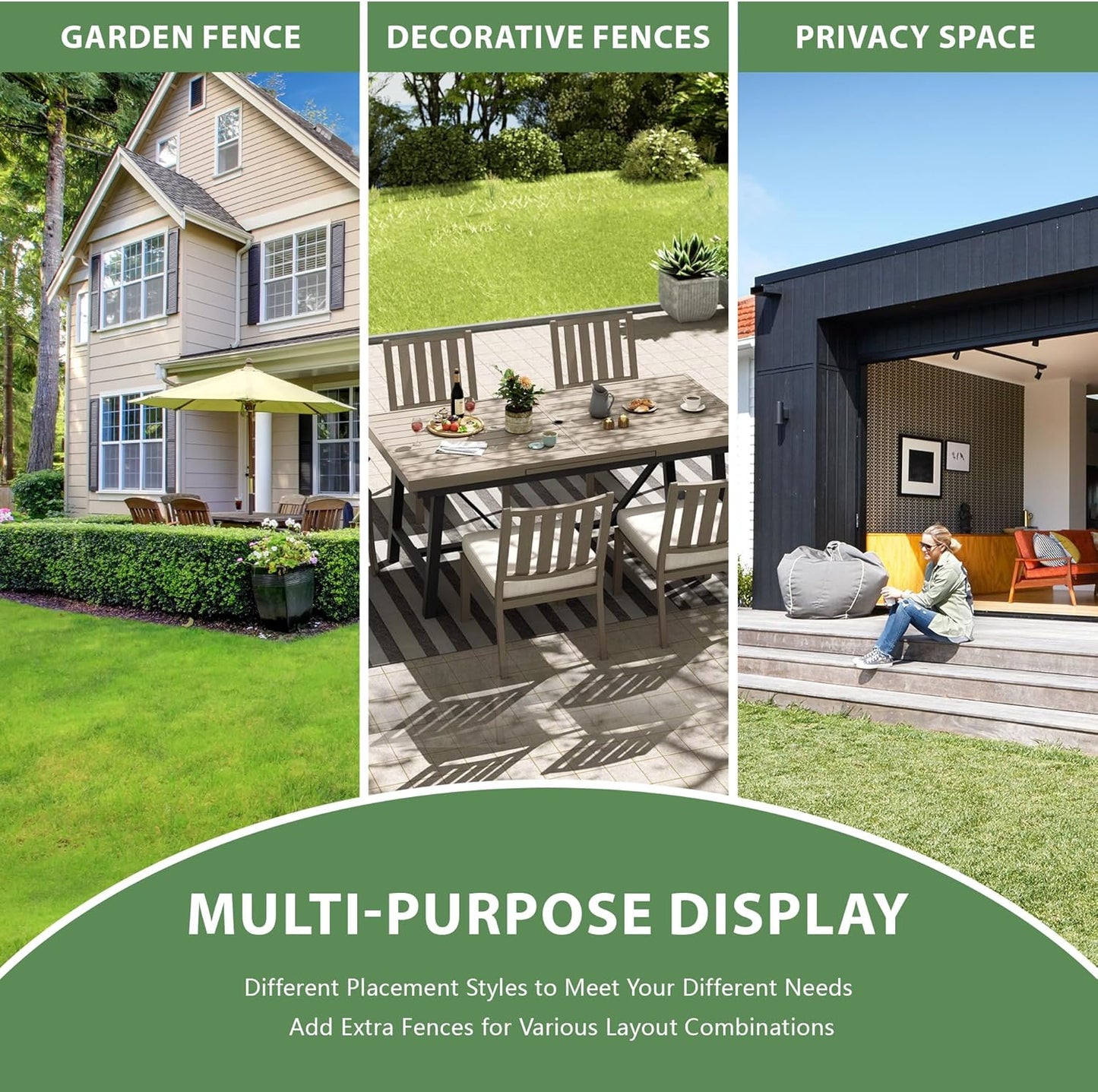 Casaphoria Raised Garden Bed with Trellis, 71"x47"x12" Planter Box with Open Bottom for Gardening Vegetables & Vines and Climbing Plants, White