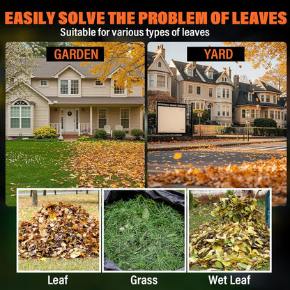 MAXLANDER Electric Leaf Mulcher/Shredder, 15 Amp 8400 RPM, 18:1 Ratio, Adjustable Dial, with Goggles, Leaf Scoops/Gloves, 20 Cutting Lines-Portable Garden/Yard Grinder & Chipper for Wet/Dry Leaves