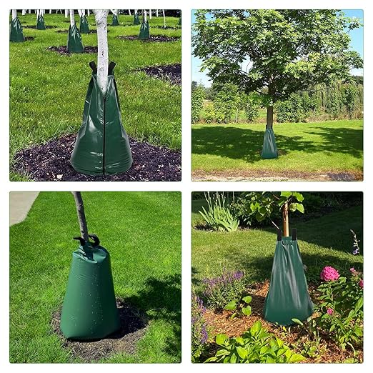 Tree Watering Bags 20 Gallon – 3 Pack Slow Release Drip Irrigation for Trees, PVC Tree Watering Bag for New & Established Trees, Deep Watering in 5–8 Hours, Ideal for Fruit Trees & Young Saplings