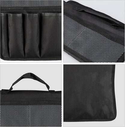 Garden Kneeler Tool Bag Stool Pouch Seat Storage Tote Hanging Organizer with Handle Pockets Waterproof Portable Gardening Kneeling Chair Bag Hand Tool Holder Bag for Outdoor Gardening