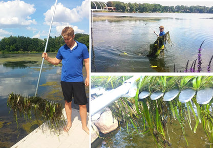 WeedRipper Aquatic Weed Puller for Lake & Pond Sea Weed (11 FT Handle)