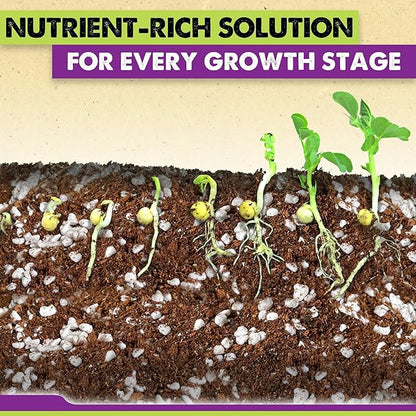 DUSPRO Recycle 8 QRT Seed Starter Soil Pre-Mixed Seed Starting Mix for Young Plant Seeds, Soilless Formula Moisture Retention, Aeration & Nutrient Seed Starting Soil 4in1