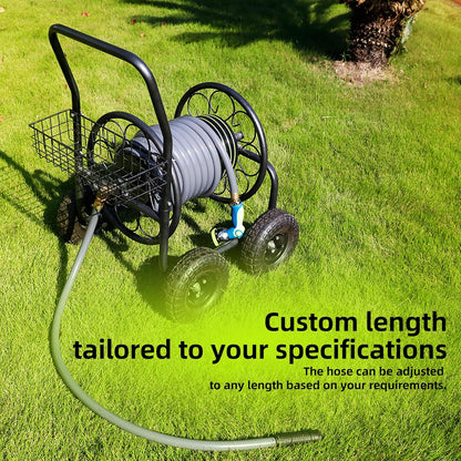 Worth Leader Short Garden Hose 3/4 in. x 10 ft. -Heavy Duty,Durable,Lightweight,Male to Female Fittings -No Kink Leakproof PVC Flexible Water Pipe -Brass Aluminum Ends for Household & Commercial-Gray