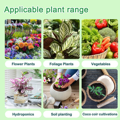 Hydroponics Nutrients (1000ml in Total), A&B Plant Food for Hydroponics Growing System and Potted Houseplants, Plant Fertilizer Supplies