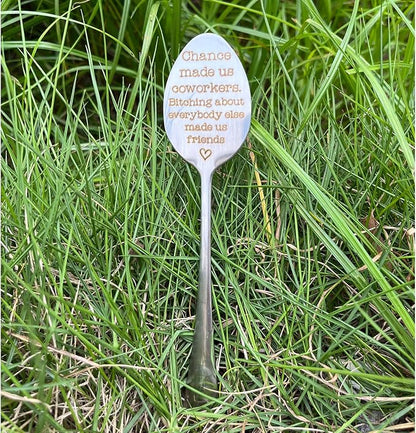 Garden Plant Marker Friendship Gift for Women Gardeners, Plant Stake Label Sign Tag Gardening Gifts for Woman Plant Lovers, Metal Garden Decoration (Made Us Friends)