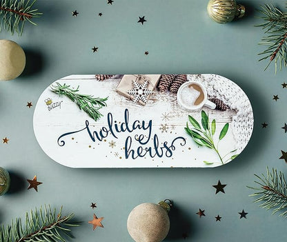 BUZZY Seeds Easy to Grow Rosemary and Sage Windowsill Herb Kit, Decorative Planter Includes Seed Packets and Growing Medium, Indoor Gardening Gift, Seed Starter, Birthday Present Idea