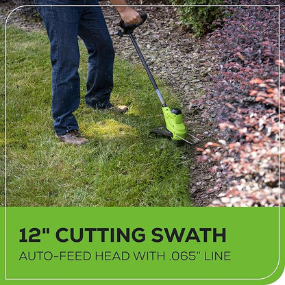 Greenworks 48V (2x24V) All - in - One Cordless Combo - 20" Lawn Mower, 12" Trimmer, 320 CFM Blower & 24V Multi - Tool