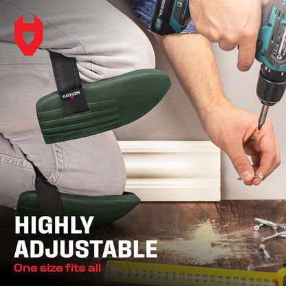 NoCry Gardening Knee Pads for Women and Men – Waterproof Foam Padding in a Lightweight Yet Durable Design; Easy to Wear with Adjustable Elastic Hook-and-Loop Straps – Ideal for the Garden and Yard Work