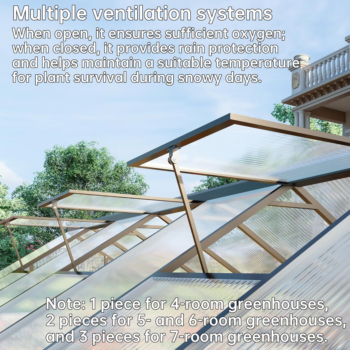 8x8 FT Greenhouse for Outdoors,Green House for Outside,Dark Gray