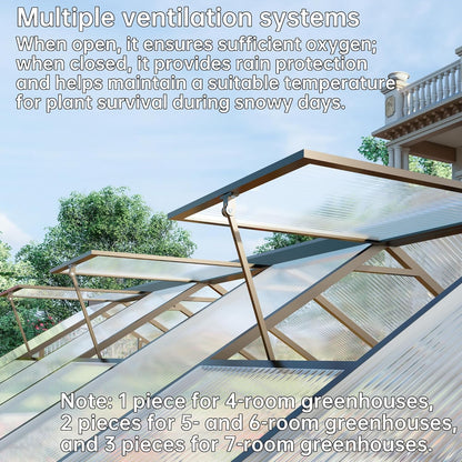 8x8 FT Greenhouse for Outdoors,Green House for Outside,Dark Gray