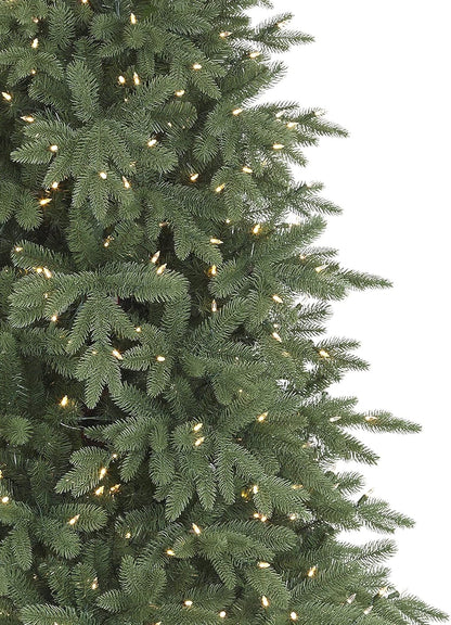 Treetopia Addison Spruce - Artificial Indoor Christmas Tree, Pre-lit with LED Candlelight Clear Lights, 9ft