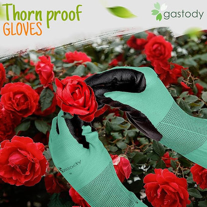 Gastody™ Long Sleeve Gardening Gloves Women and Men - Long Cuff Garden Gloves, Multipurpose Heavy Duty Outdoor and Indoor