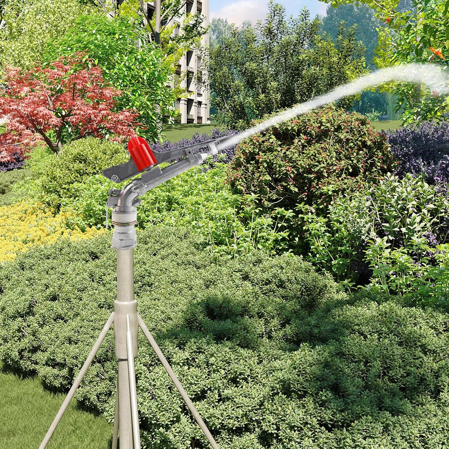 2" Agriculture Farm Irrigation Sprinkler Lawn Sprinkler Irrigation Spray Gun Large-Area Watering Spray 360° Rotary Farm Lawn Garden Irrigation, Pack of 2 (2.0 Inch DN50 Normal) …