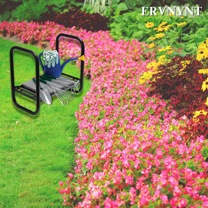 Padded Foldable Garden Kneeler and seat, Sturdy-2 in 1 Garden Stool with Cushion, Portable Gardening Tool for Outdoor use，Ergonomic Stool for Gardening with Durable Support,