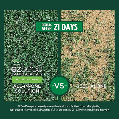Scotts EZ Seed Patch & Repair Tall Fescue Lawns, Combination Mulch, Seed and Lawn Fertilizer, 10 lbs. (4-Pack)