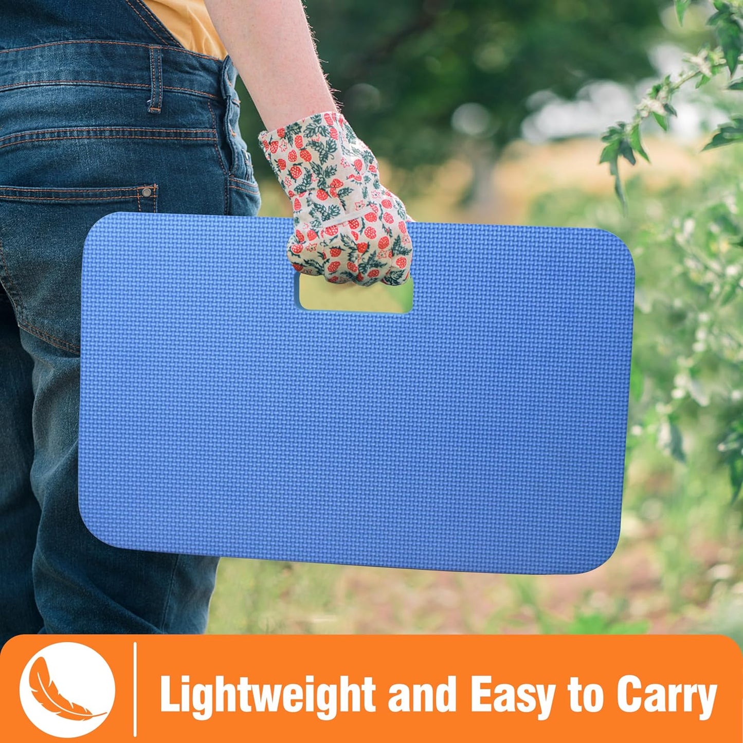 Gardzen 3-Pack Garden Kneeling Pad - For Gardening, Baby Bath, Yoga, Pilates, Exercise, Blue