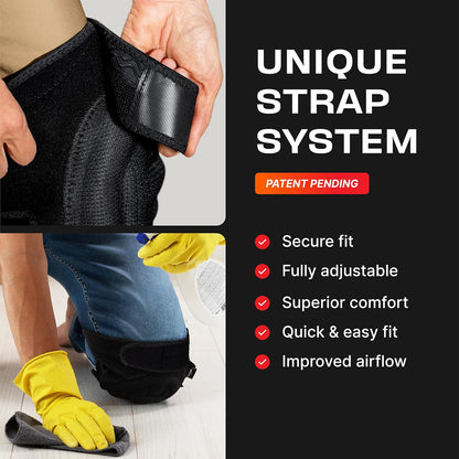 NoCry Gardening Knee Pads for Women & Men with Soft Foam Cushion and Adjustable, Easy-to-Use Non-Slip Straps — Durable, Lightweight Design — Perfect for Gardening or Cleaning Floors