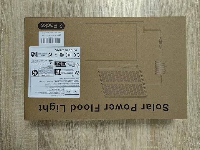 400LED Solar Lights Outdoor, IP67 Waterproof Solar Lights with 16.4ft Cable, 3 Modes & Remote Control Motion Sensor Outdoor Light for Garden, Garage, Patio, Pathway (2 Pack)