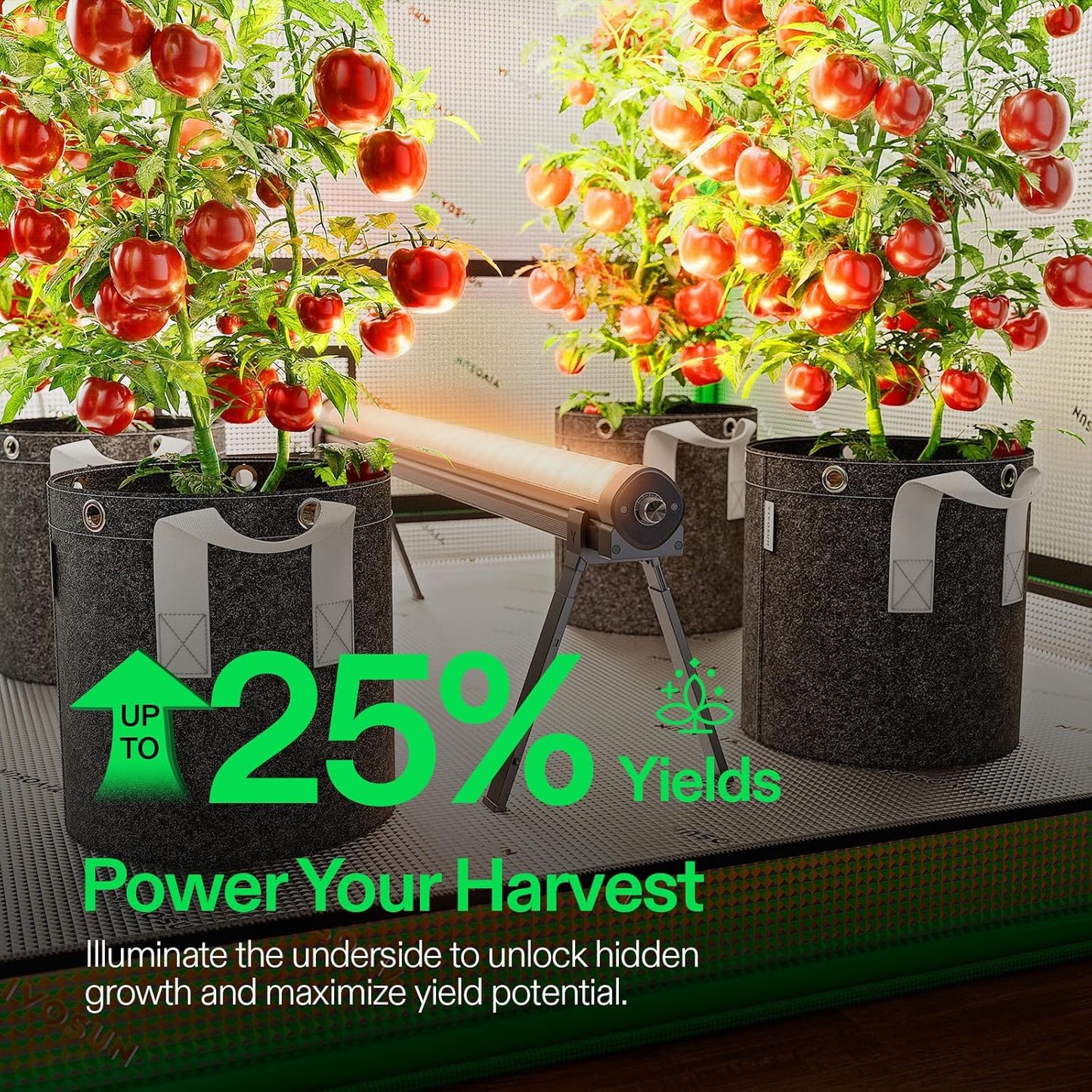 VIVOSUN LumaRay Under Canopy Grow Light, Full Spectrum Dimmable LED Grow Lights for Grow Tents, Greenhouses, SGS Compatible, 100W, 3.28 ft, 1 Pack