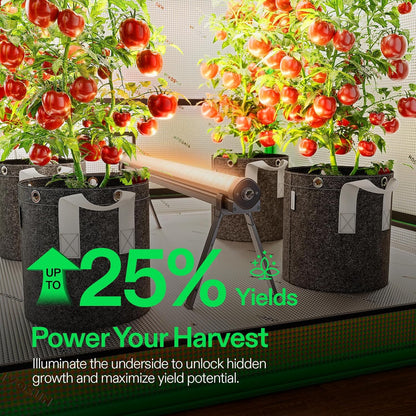 VIVOSUN LumaRay Under Canopy Grow Light, Full Spectrum Dimmable LED Grow Lights for Grow Tents, Greenhouses, SGS Compatible, 100W, 3.28 ft, 1 Pack