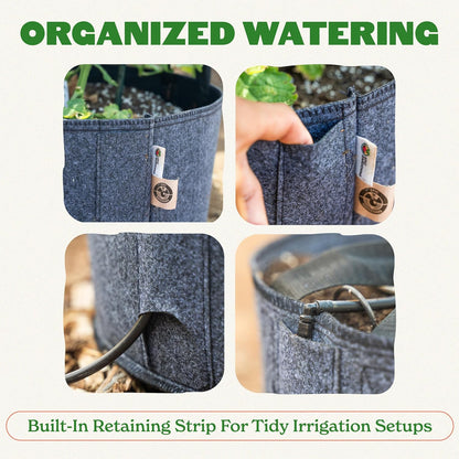 Epic Gardening 1 Pack 60 Gallon Grow Bags with Handles (Unlined) - Heavy Duty Fabric Pots for Vegetables, Herbs & Flowers - Breathable Cloth Planters for Indoor & Outdoor Gardening, Moisture Retaining