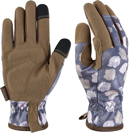 Gardening Gloves for Women and Men, Garden Gloves with Touch Screen, Thorn Proof Puncture Resistant Working Gloves, Gardening Gifts for Women, Size Small