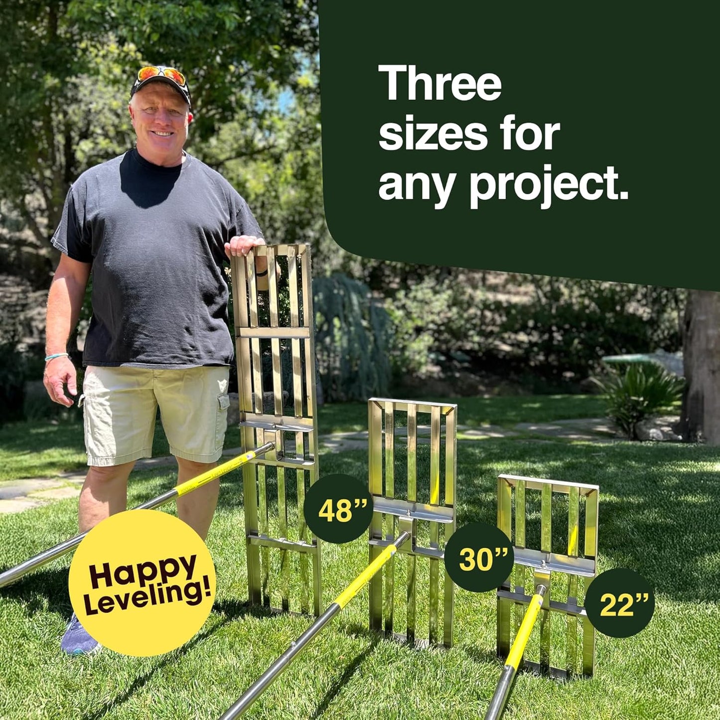 Rocklin™ Lawn Leveling Rake | Levelawn Tool | Level Soil or Dirt Ground Surfaces Easily | 30” x 10” Ground Plate | 78” Extra Long Handle | Stainless Steel