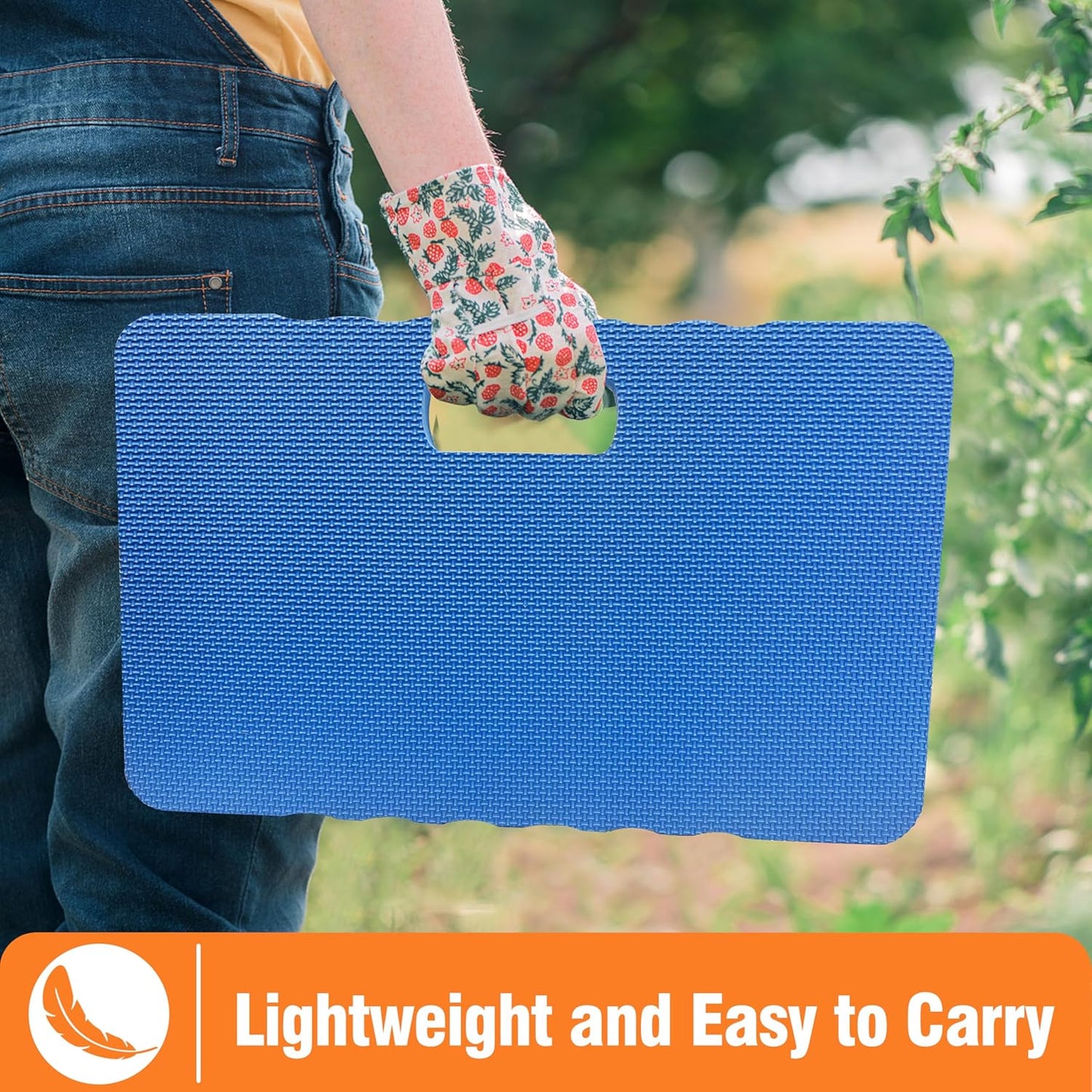 Gardzen 3-Pack Garden Kneeling Pad - For Gardening, Baby Bath, Yoga, Pilates, Exercise, Blue