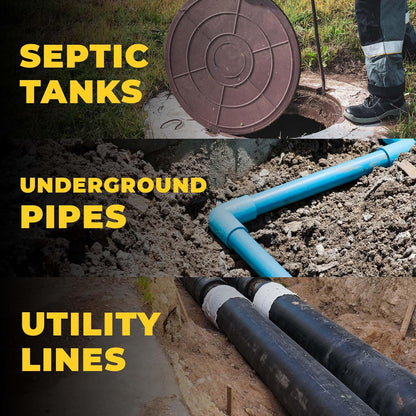 T&T Tools 48-Inch Mighty Probe Insulated Metal Soil Probe – 3/8" Metal Round Rod, Heavy Duty Design for Easy Penetration & Withdrawal, Soil Testing & Landscaping Tools, T-Handle, USA-Made-4 Pack