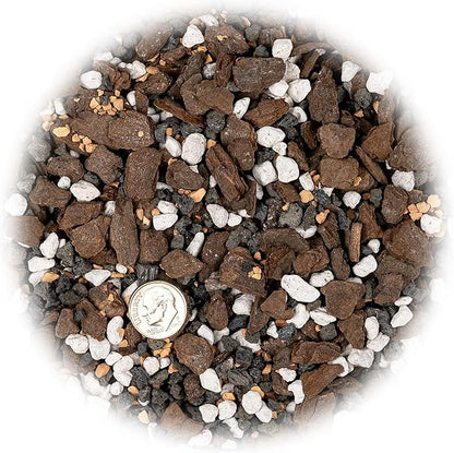 Premium Bonsai Soil All Purpose Fast Draining Mix - Pumice, Lava, Calcined Clay and Pine Bark Potting Pre Mixed Bonsai Plant Soil Mixture by GARDENERA - Made in USA - (5 Quart Bag)