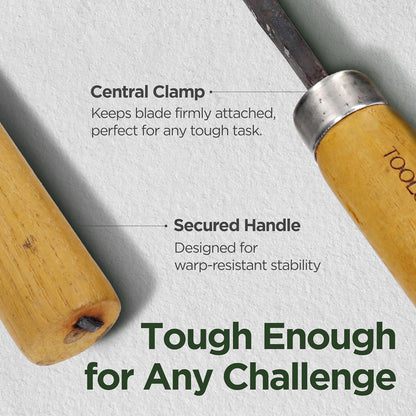 Point Homi Hand Hoe - Traditional Handmade Korean Garden Tool with Chestnut and Acacia Wood Handle for Weeding Digging & Planting