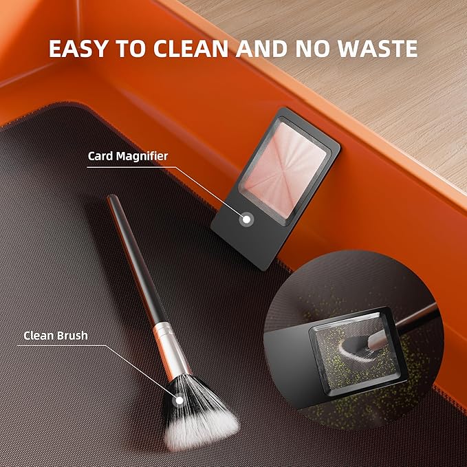 Spider Farmer Trim Tray Kit with Trimming Tray, 150 Micron Precision Screen, Bottom Harvest Bin, Scissors, Brush & Magnifying Card – Collect Pollen and Fine Plant Material