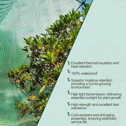 50″*50″*40″ Winter Plant Warm Covers - Raised Bed Cover, Garden Row Accelerator, Warm Tent Freeze Protection Humidity Domes for Germination, Seedling Propagation Protecting Plants from Animals 2PCS