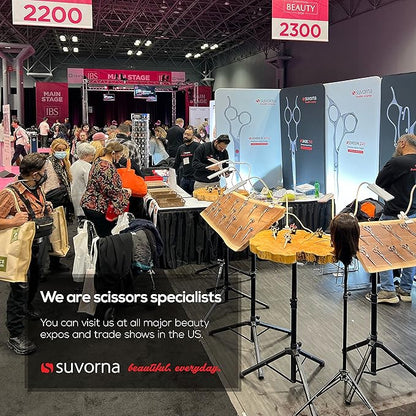 Suvorna 6" Hair Cutting Scissors for Professionals, Barbers & Hairdressers – Sharp Hair Shears for Cutting, Trimming, Grooming – Hair Scissors Professional for Men, Women, Adults